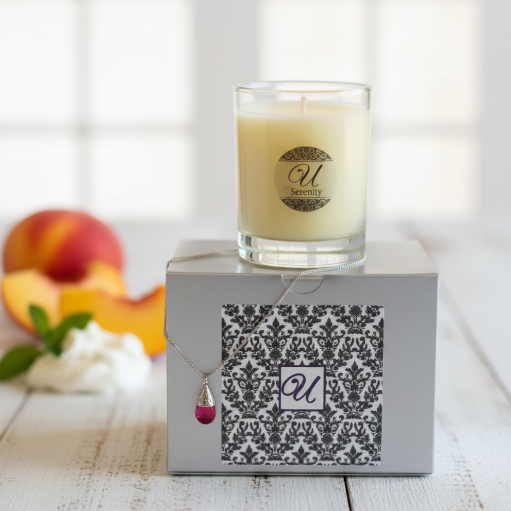 Peach Cream Jewelry Candle